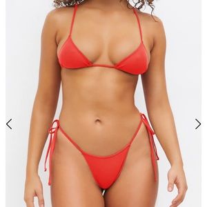 NWT Tropic of C Praia Swimsuit Set Melon